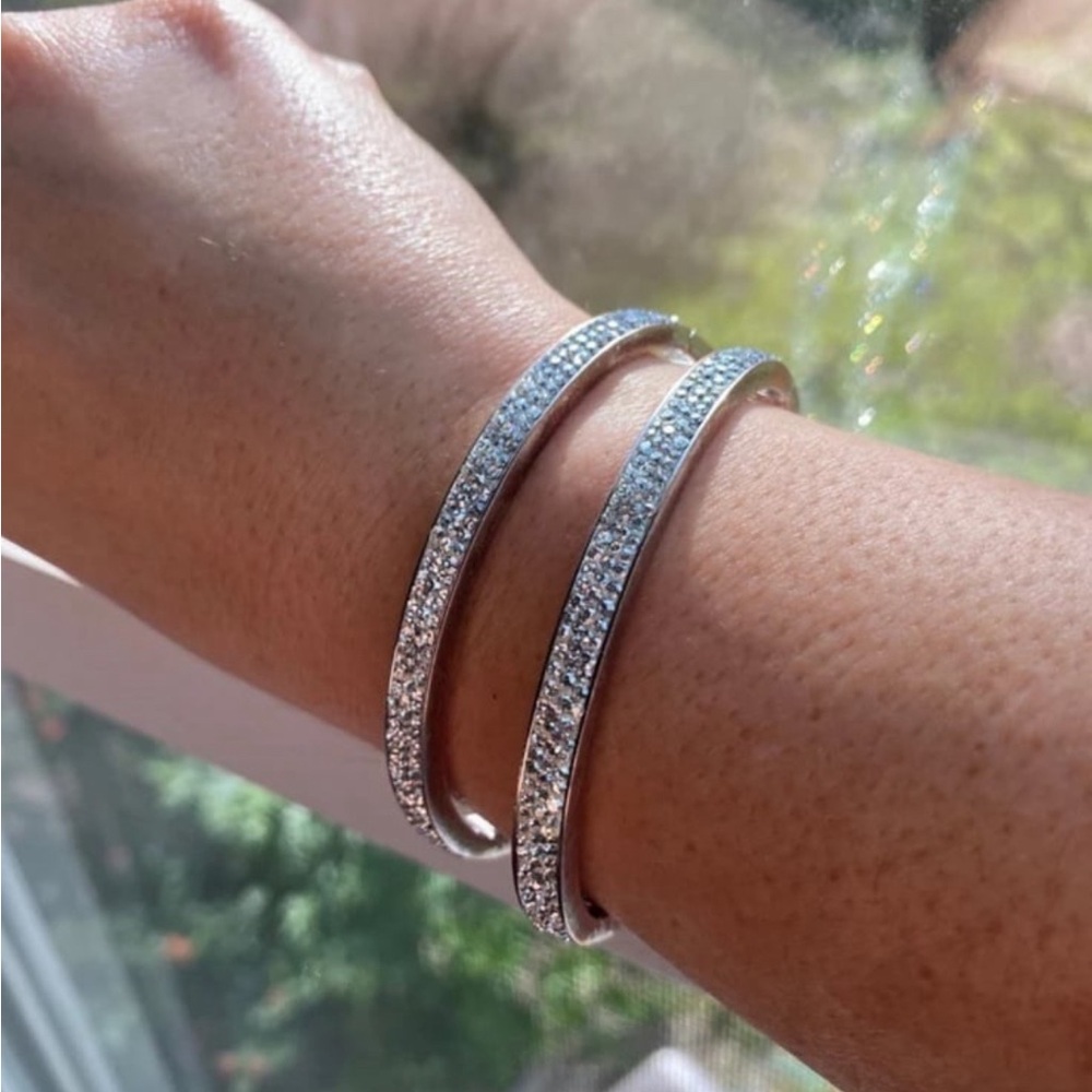 Pair of Henri Bendel Rox bangle bracelets